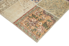 Kirk Yama Beige Patchwork Cotton Wool Handmade Area Rug 9'11'' x 13'2''