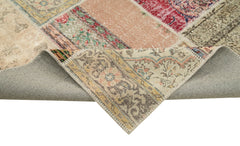 Kirk Yama Beige Patchwork Cotton Wool Handmade Area Rug 9'11'' x 13'2''