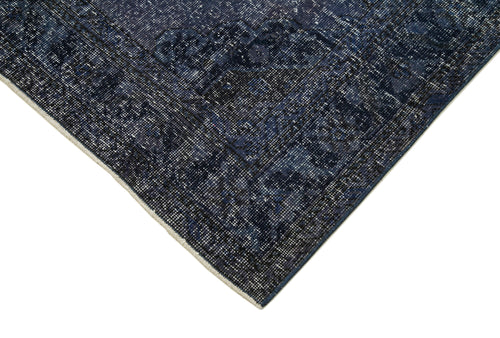 Zile Purple Vintage Cotton Wool Handmade Area Rug 4'9'' x 12'7''