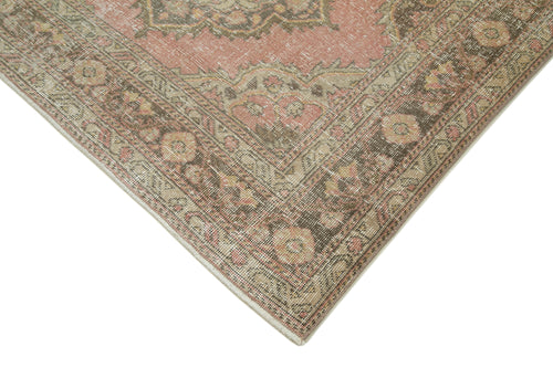 Zile Beige Vintage Cotton Wool Handmade Area Rug 4'10'' x 13'0''