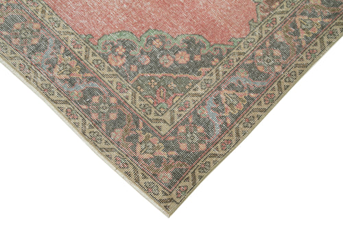 Zile Beige Vintage Cotton Wool Handmade Area Rug 4'10'' x 13'2''