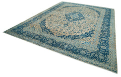 Handmade Area Rug - Persian Classic Cotton Wool Vintage Hand Woven Carpet 9'11''x13'7''