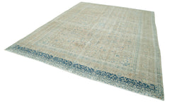 Persian Beige Classic Cotton Wool Handmade Area Rug 8'10'' x 11'10''