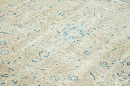 Persian Beige Classic Cotton Wool Handmade Area Rug 8'10'' x 11'10''