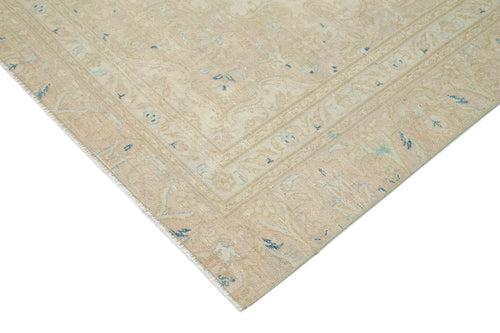 Persian Beige Classic Cotton Wool Handmade Area Rug 6'9'' x 9'8''