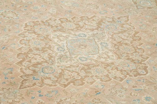 Persian Beige Classic Cotton Wool Handmade Area Rug 9'10'' x 13'0''