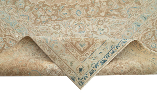 Persian Beige Classic Cotton Wool Handmade Area Rug 9'10'' x 13'0''