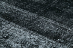 Persian Black Classic Cotton Wool Handmade Area Rug 9'6'' x 13'2''