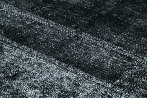 Persian Black Classic Cotton Wool Handmade Area Rug 9'6'' x 13'2''