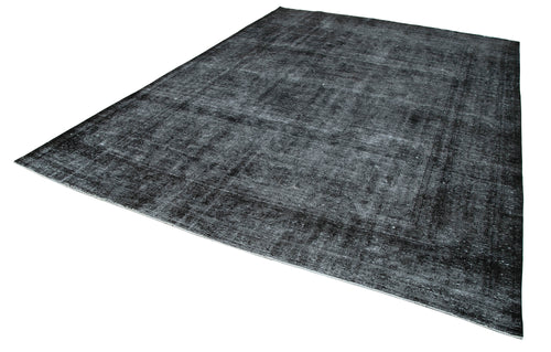 Persian Black Classic Cotton Wool Handmade Area Rug 8'10'' x 12'7''