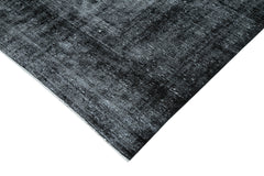 Persian Black Classic Cotton Wool Handmade Area Rug 8'10'' x 12'7''