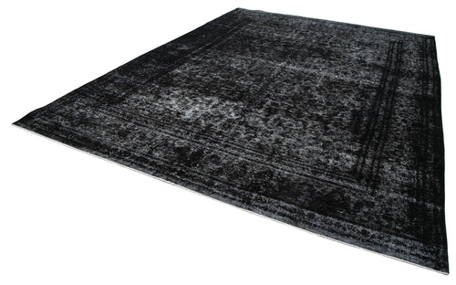 Persian Black Classic Cotton Wool Handmade Area Rug 9'7'' x 12'8''