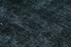 Handmade Area Rug – Persian Black Wool & Cotton Classic 9'5''x13'0'' Vintage Carpet