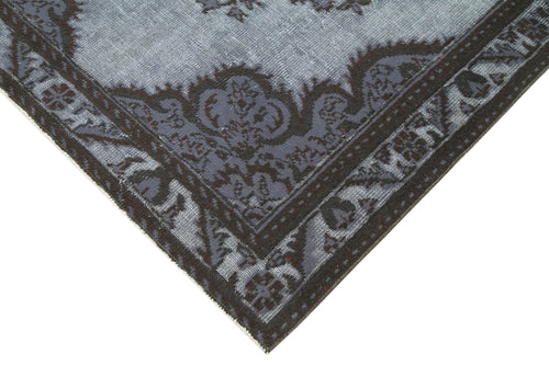 Oyma Vintage Grey Vintage Cotton Wool Handmade Area Rug 5'2'' x 9'5''