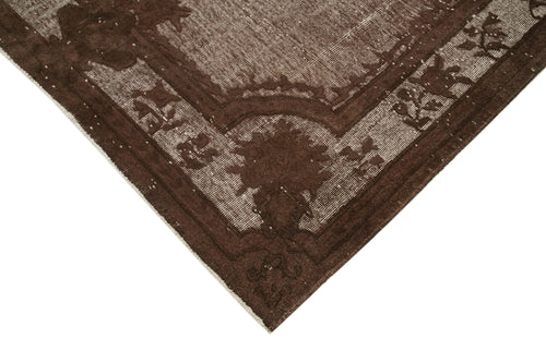 Oyma Vintage Brown Vintage Cotton Wool Handmade Area Rug 6'5'' x 10'3''