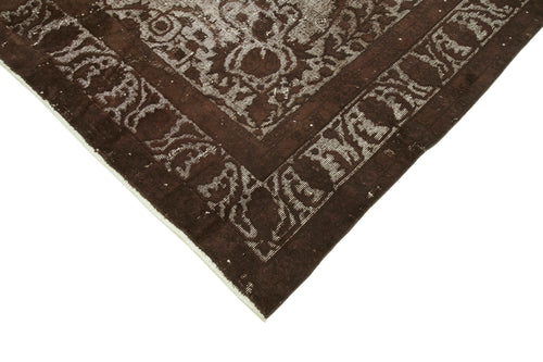 Oyma Vintage Brown Vintage Cotton Wool Handmade Area Rug 6'11'' x 10'9''