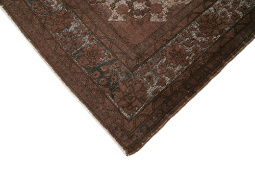 Oyma Vintage Brown Vintage Cotton Wool Handmade Area Rug 6'8'' x 11'0''