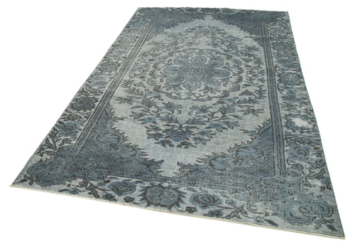 Oyma Vintage Grey Vintage Cotton Wool Handmade Area Rug 5'11'' x 9'6''