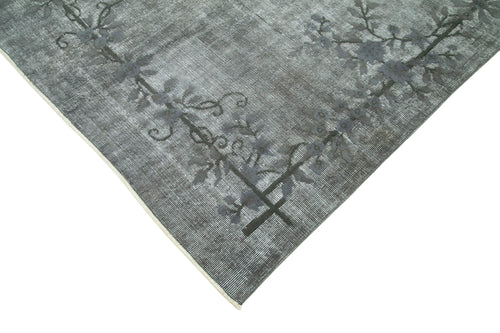 Oyma Vintage Grey Vintage Cotton Wool Handmade Area Rug 5'2'' x 8'10''