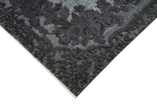 Oyma Vintage Grey Vintage Cotton Wool Handmade Area Rug 6'2'' x 10'4''