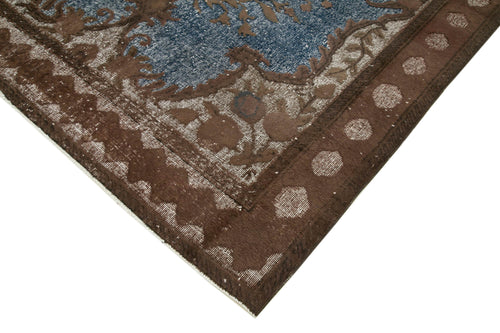 Oyma Vintage Brown Vintage Cotton Wool Handmade Area Rug 6'11'' x 10'0''