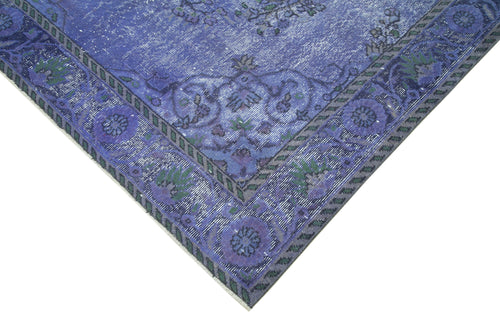 Oyma Vintage Purple Vintage Cotton Wool Handmade Area Rug 5'11'' x 9'0''