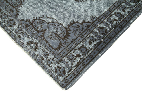 Oyma Vintage Grey Vintage Cotton Wool Handmade Area Rug 5'3'' x 8'6''
