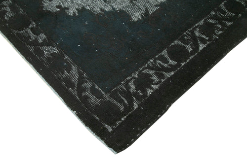 Oyma Vintage Black Vintage Cotton Wool Handmade Area Rug 5'11'' x 8'9''