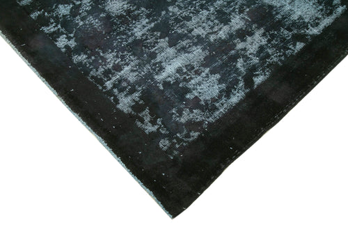 Oyma Vintage Black Vintage Cotton Wool Handmade Area Rug 6'1'' x 9'7''