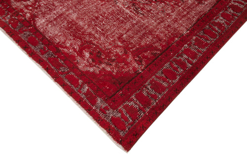 Oyma Vintage Red Vintage Cotton Wool Handmade Area Rug 5'10'' x 8'10''