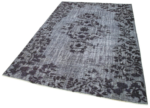 Oyma Vintage Grey Vintage Cotton Wool Handmade Area Rug 5'10'' x 8'10''