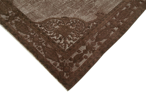 Oyma Vintage Brown Vintage Cotton Wool Handmade Area Rug 7'1'' x 9'7''