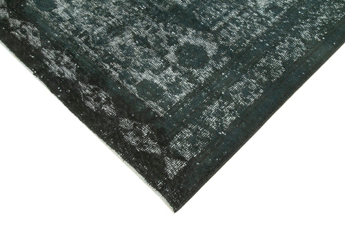 Oyma Vintage Black Vintage Cotton Wool Handmade Area Rug 5'2'' x 9'1''