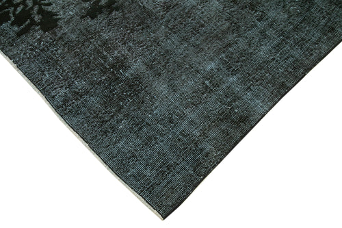 Oyma Vintage Black Vintage Cotton Wool Handmade Area Rug 4'9'' x 8'0''
