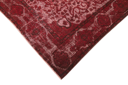 Oyma Vintage Red Vintage Cotton Wool Handmade Area Rug 5'8'' x 8'11''