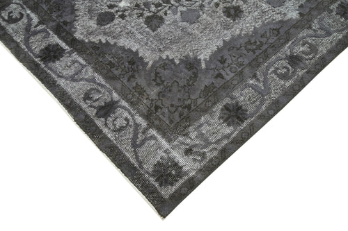 Oyma Vintage Grey Vintage Cotton Wool Handmade Area Rug 5'3'' x 8'11''
