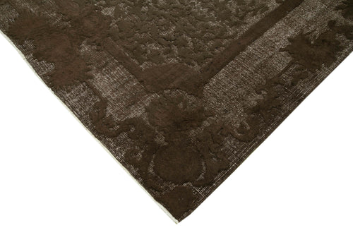 Oyma Vintage Brown Vintage Cotton Wool Handmade Area Rug 6'9'' x 10'3''