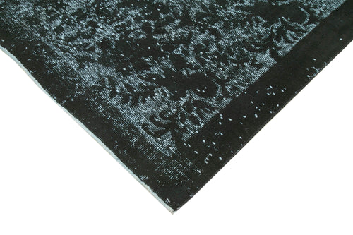 Oyma Vintage Black Vintage Cotton Wool Handmade Area Rug 5'7'' x 9'6''