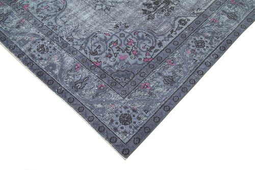 Oyma Vintage Grey Vintage Cotton Wool Handmade Area Rug 5'6'' x 9'4''