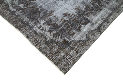Oyma Vintage Grey Vintage Cotton Wool Handmade Area Rug 5'5'' x 9'5''