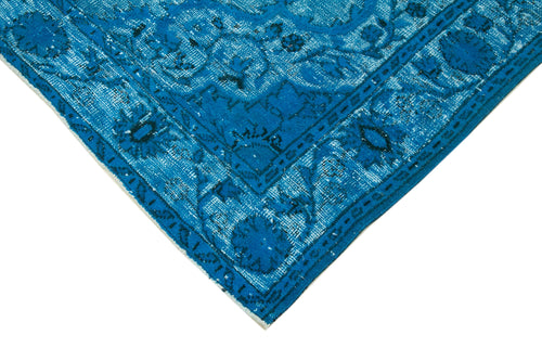 Oyma Vintage Turquoise Vintage Cotton Wool Handmade Area Rug 6'2'' x 10'0''