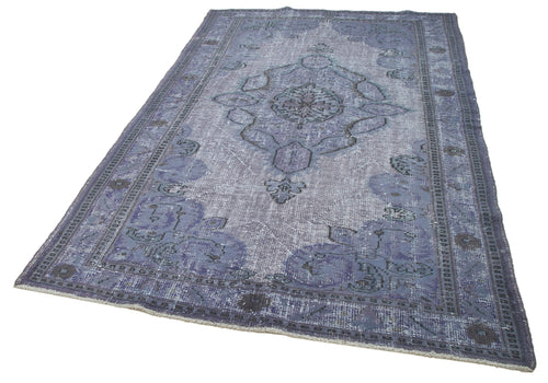 Oyma Vintage Grey Vintage Cotton Wool Handmade Area Rug 5'9'' x 9'2''