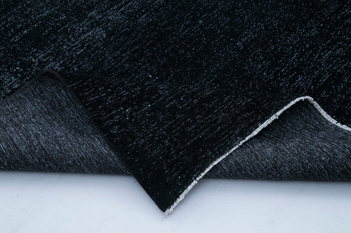 Handmade Area Rug – Persian Black Wool Cotton Vintage Hand Knotted Carpet 9'6"x14'0"