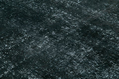 Handmade Area Rug – Persian Black Cotton Wool Classic Vintage Carpet 9'7"x12'8"