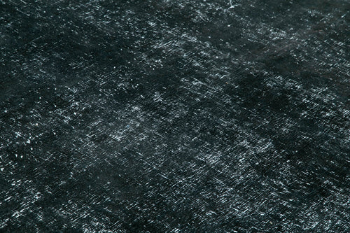 Handmade Area Rug – Persian Black Cotton Wool Classic Vintage Carpet 9'7"x12'8"