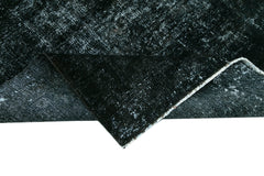 Handmade Area Rug – Persian Black Cotton Wool Classic Vintage Carpet 9'7"x12'8"