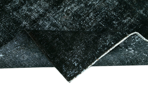 Handmade Area Rug – Persian Black Cotton Wool Classic Vintage Carpet 9'7"x12'8"