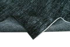 Handmade Area Rug – Persian Black Wool Cotton Classic 9'5''x12'11'' Durable Floor Carpet