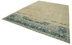 Persian Beige Classic Cotton Wool Handmade Area Rug 9'8'' x 13'9''