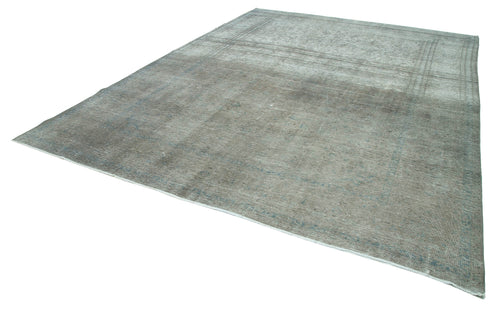Persian Grey Classic Cotton Wool Handmade Area Rug 9'8'' x 12'7''